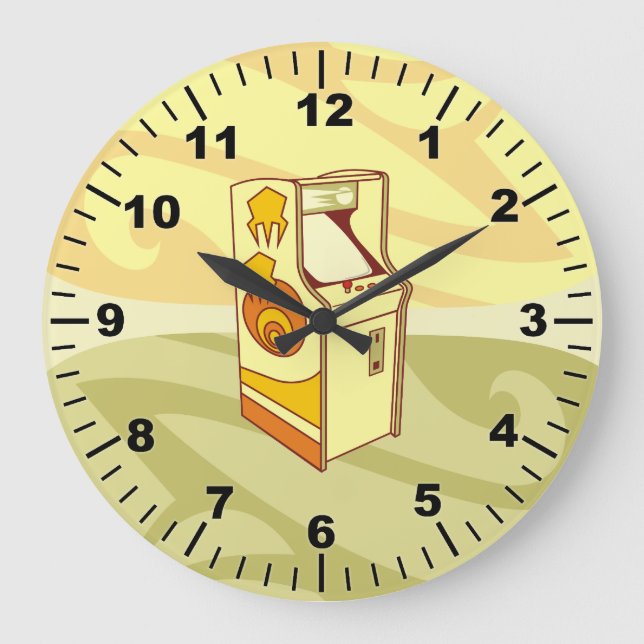Tall arcade game console large clock (Front)