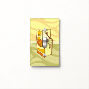Tall arcade game console light switch cover