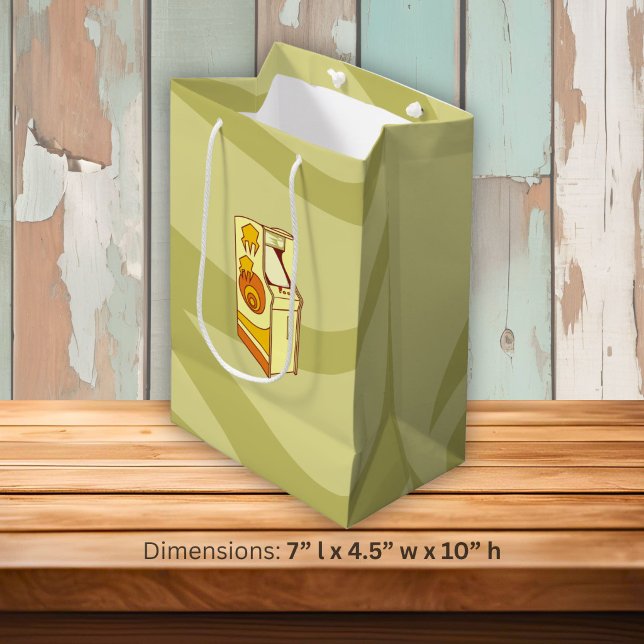 Tall arcade game console medium gift bag (Creator Uploaded)