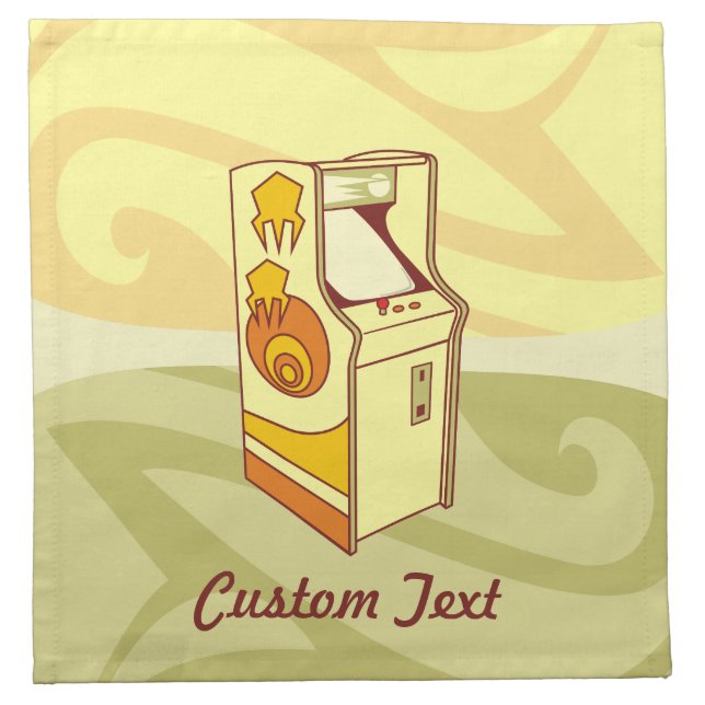 Tall arcade game console napkin (Front)