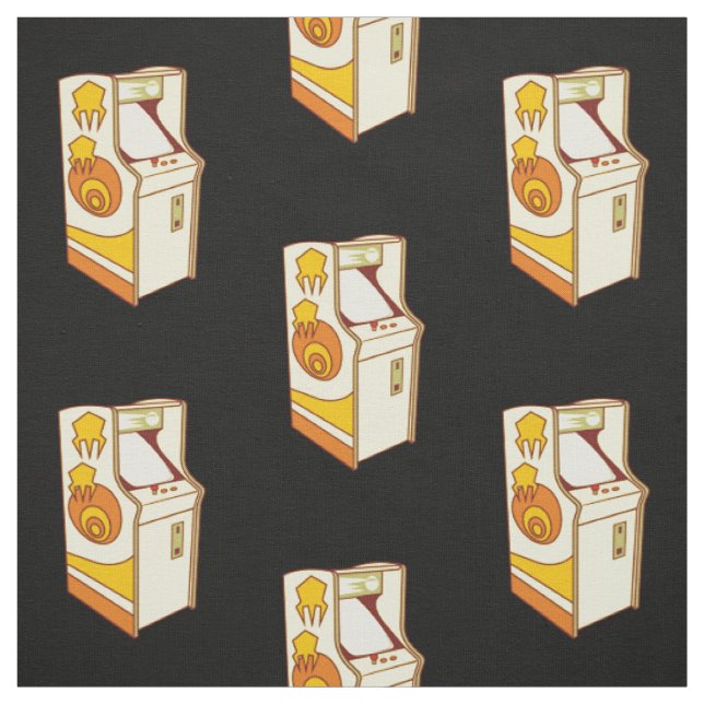 Tall Arcade Game Console Pattern Fabric (Swatch)