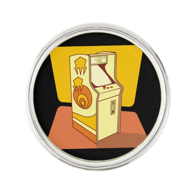 Tall arcade game console pin (Front)