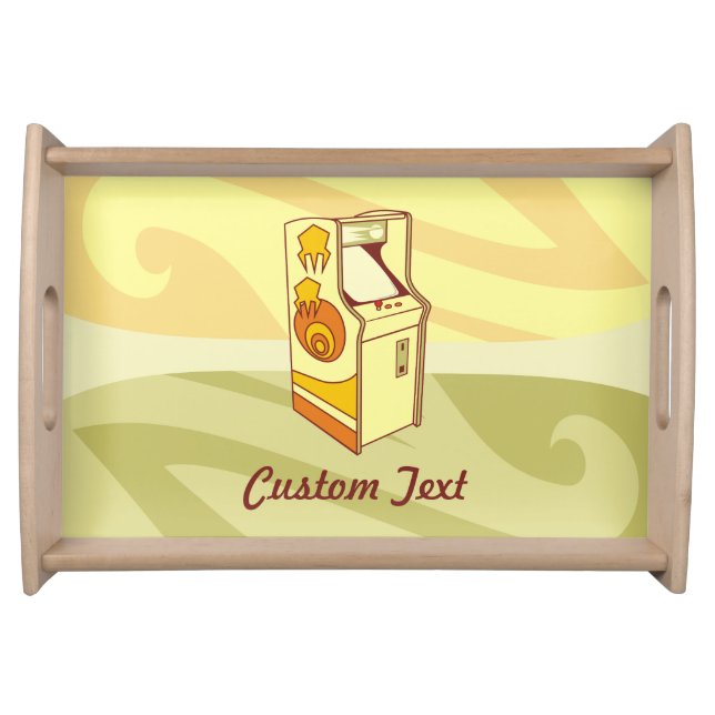 Tall arcade game console serving tray (Front)