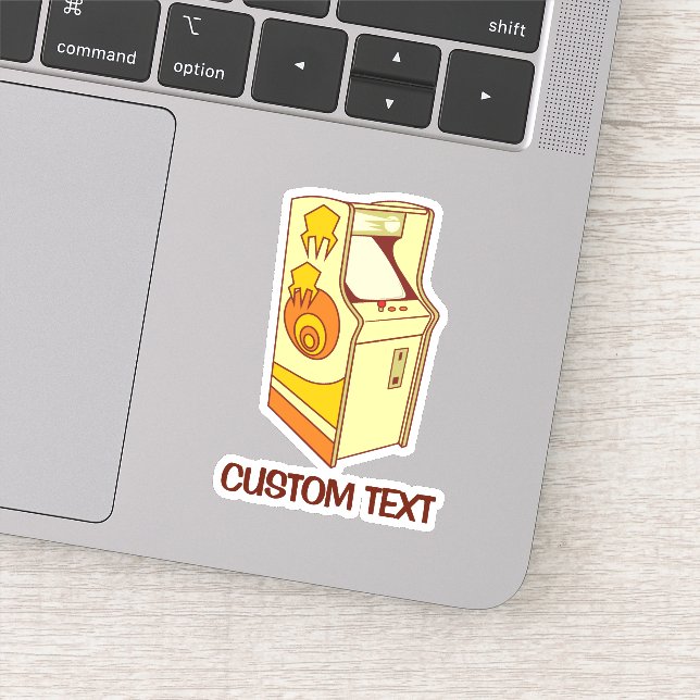 Tall Arcade Games Console Sticker (Detail)