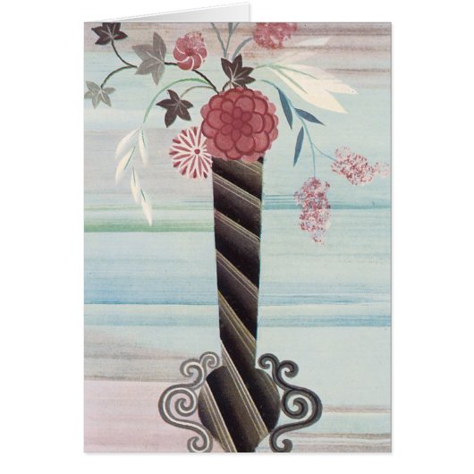 Tall Art Deco Vase Cards (Front)