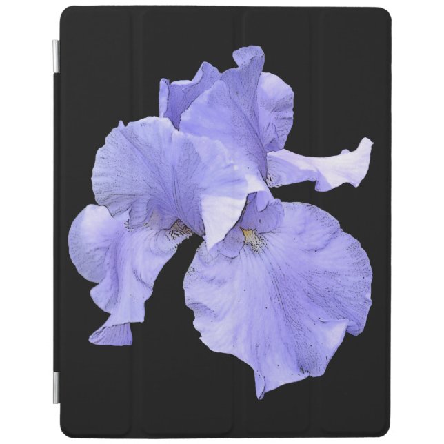 Tall Bearded Purple Iris iPad Smart Cover (Front)