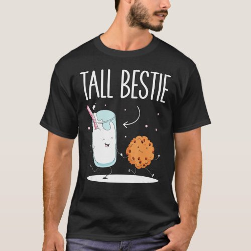 Tall Bestie Team Friendship Friends Best Friend Sa T_Shirt