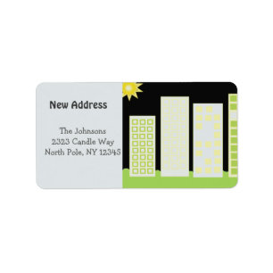 Tall Buildings New Address Label