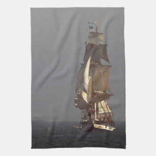 Tall Clipper Sailing Ship Kitchen Towel