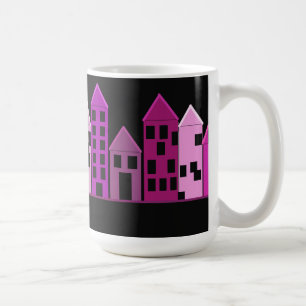 Tall Colorful Buildings Coffee Mug