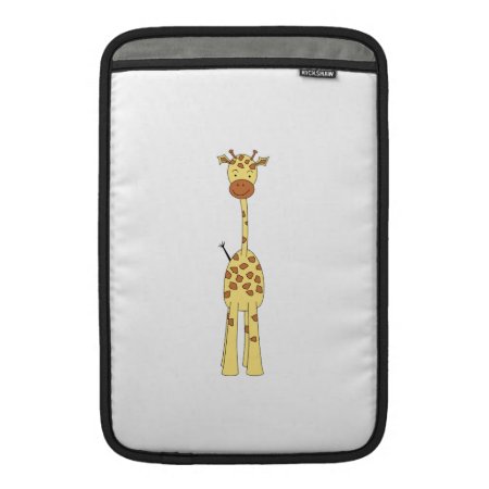 Tall Cute Giraffe. Cartoon Animal. Macbook Sleeve