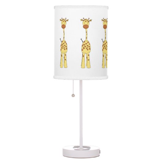 Tall Cute Giraffe. Cartoon Animal. Table Lamp (Right)
