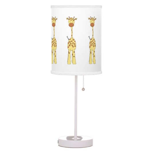 Tall Cute Giraffe. Cartoon Animal. Table Lamp (Left)
