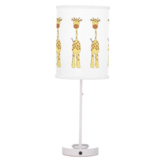 Tall Cute Giraffe. Cartoon Animal. Table Lamp (Back)