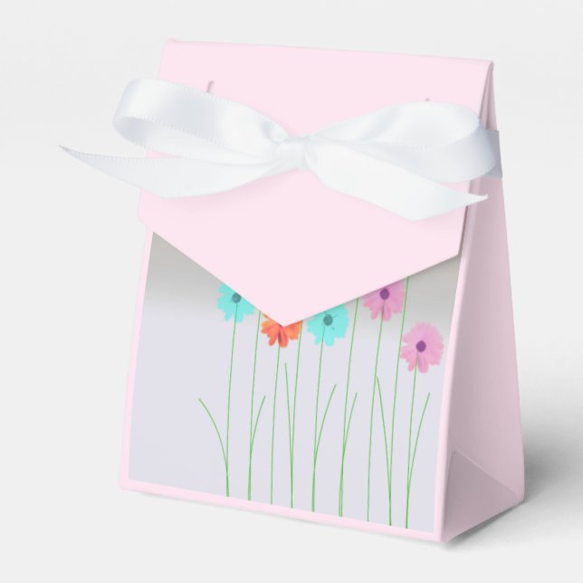 Tall Daisies Favor Boxes (Front Side)