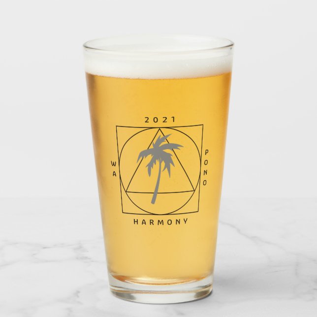 Tall drinking glass (Front Filled)