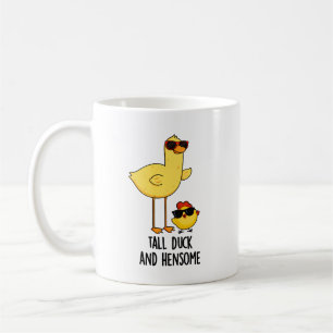 Tall Duck And Hensome Funny Animal Pun Coffee Mug