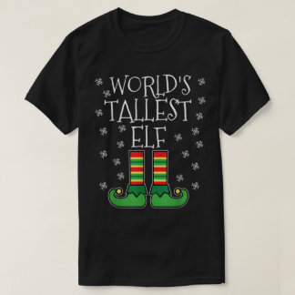 Tall Elf Funny Christmas Design T-Shirt