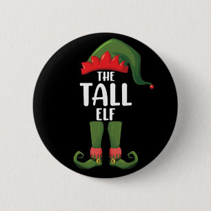 Tall Elf Matching Family Christmas Button