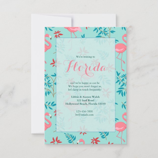 Tall Flamingos Invitations (Front)
