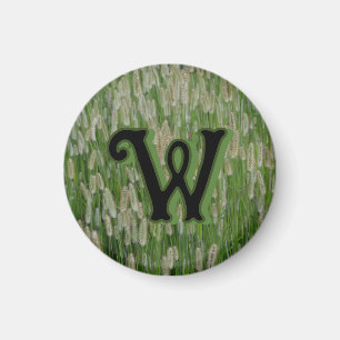 Tall Green Grasses Seeds Magnet