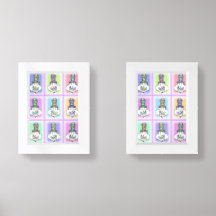 Tall Hat Clown Nine Image Collage Framed Print