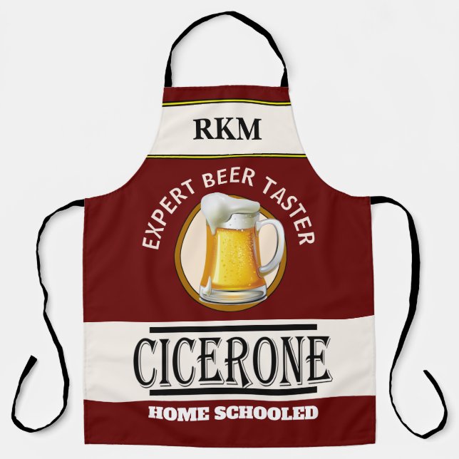 Tall Humor Expert BEER Taster All-Over Print Apron (Front)