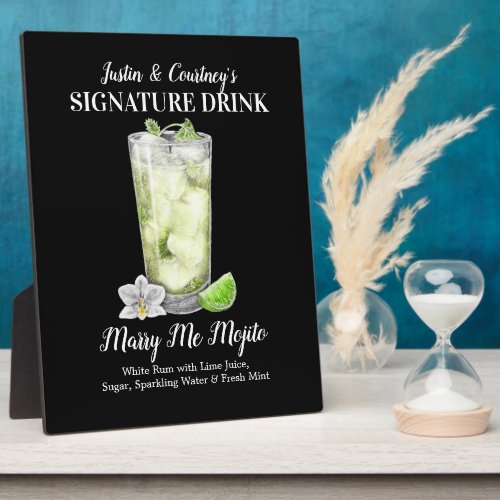 Tall Mojito  PERSONALIZE this Signature Drink Pla Plaque