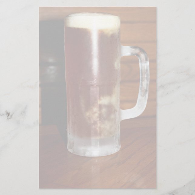 Tall Mug of Beer Stationery (Front)