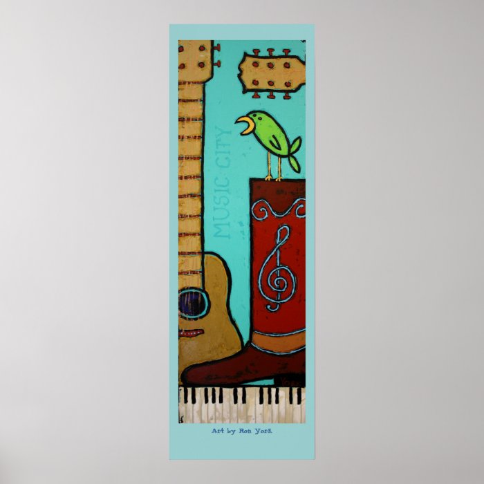 tall music city poster