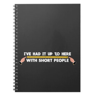 Tall People Short People Joke Basketball Player Notebook