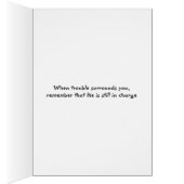 Tall Pine Tree Snow Storm Christian Message Cards (Inside (Right))