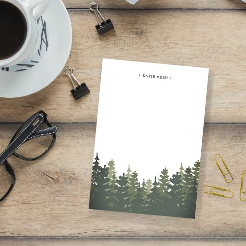 Tall Pines Personalized Post_it Notes