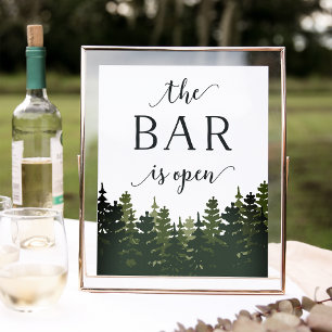 Tall Pines Wedding Bar Sign