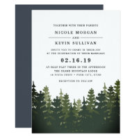 Tall Pines Wedding Invitation