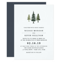 Tall Pines Wedding Invitation