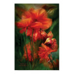 Tall Poppies Art Poster/Print Poster
