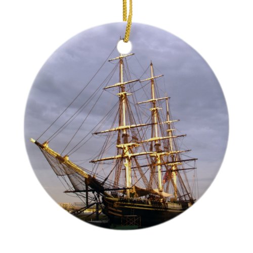 Tall Ship Ceramic Ornament