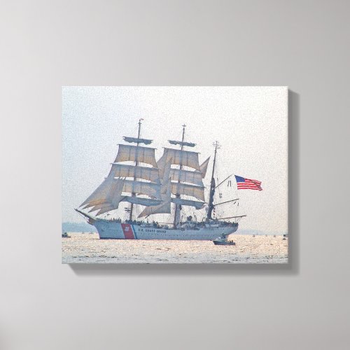 Tall Ship Clipper ship Sail US Coast Guard Canvas Print