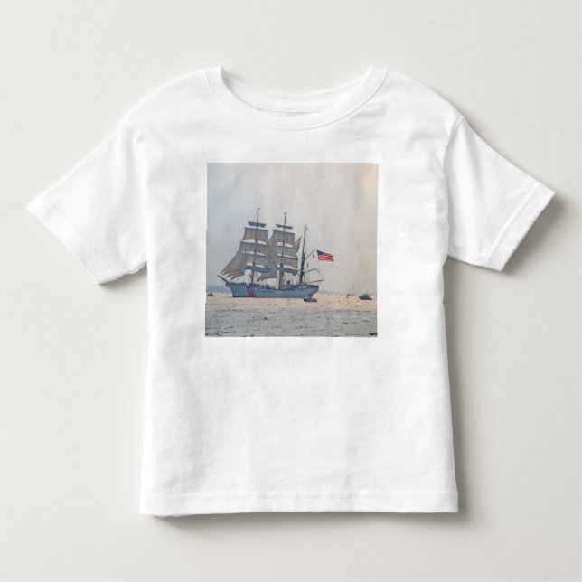 Tall Ship, Clipper ship, Sail, U.S. Coast Guard Toddler T-shirt (Front)