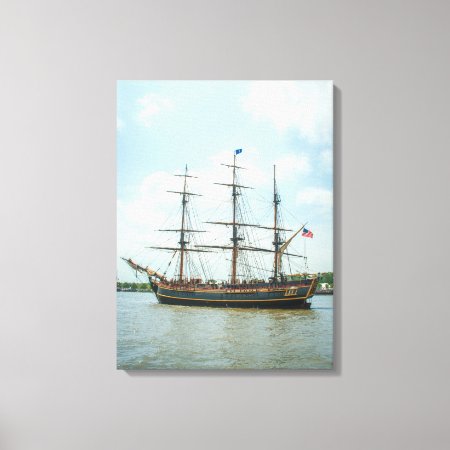 Tall Ship Hms Bounty Canvas Print