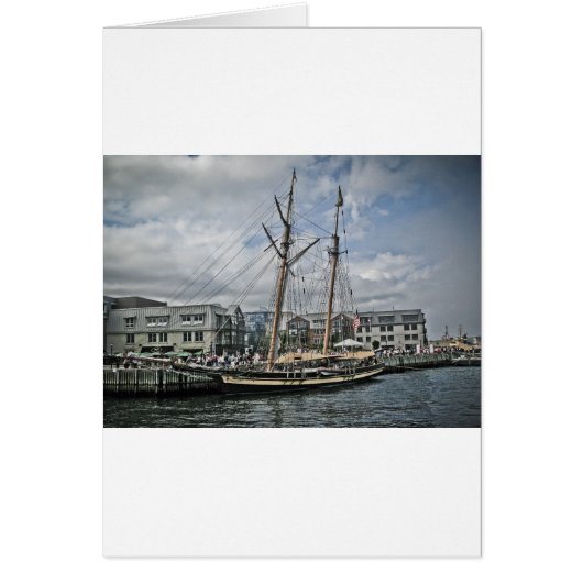 Tall Ship in Halifax Cards (Front)
