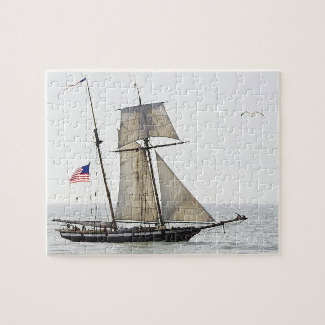 Tall ship Lynx puzzle (Horizontal)