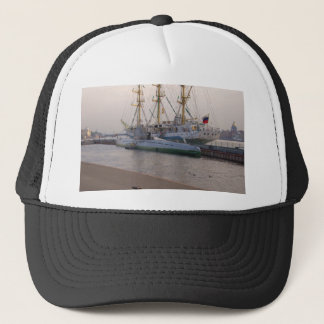 Tall Ship Mir And Submarine Trucker Hat