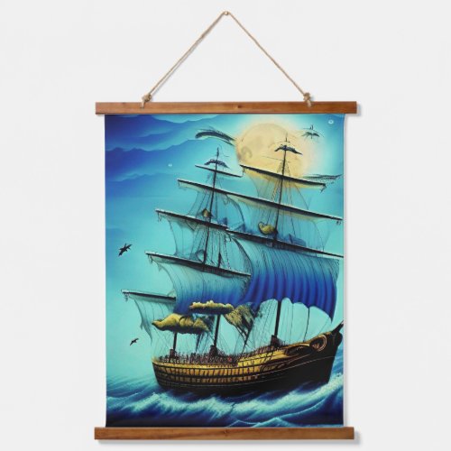 Tall Ship Nautical Hanging Tapestry