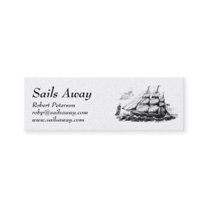 Tall Ship Nautical Mini Business Card