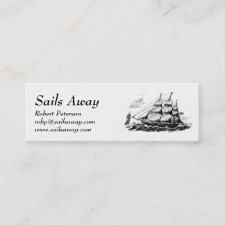 Tall Ship Nautical Mini Business Card