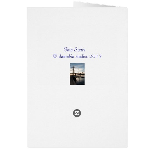 Tall Ship on water sailing boat Dunrobin studios (Back)