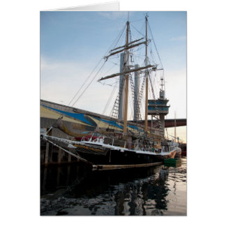 Tall Ship on water sailing boat Dunrobin studios Cards