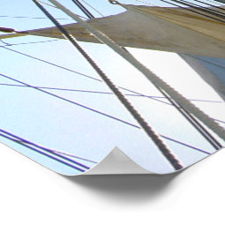 Tall Ship Rigging Poster | Zazzle